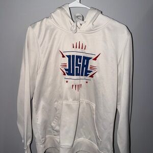 USA Logo Cream Hoodie
